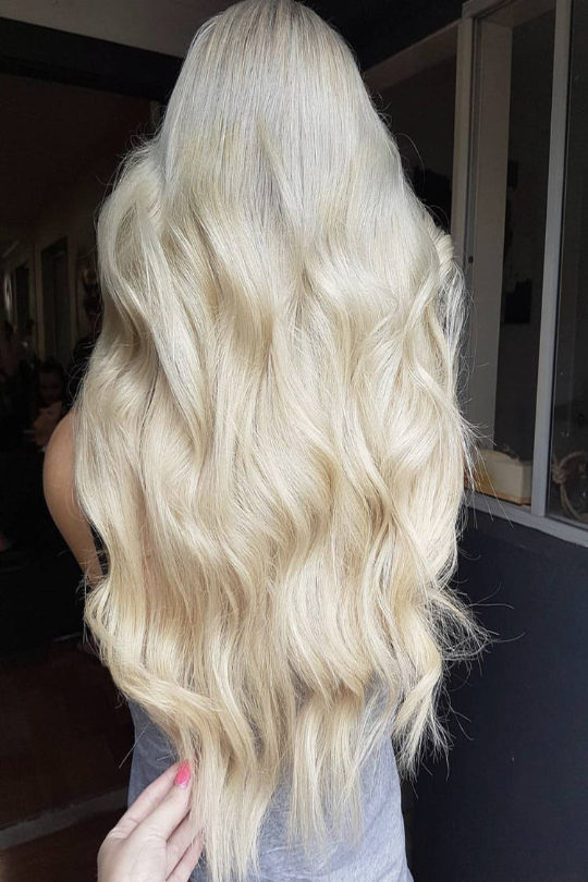 Platinum Blonde Hair Extension